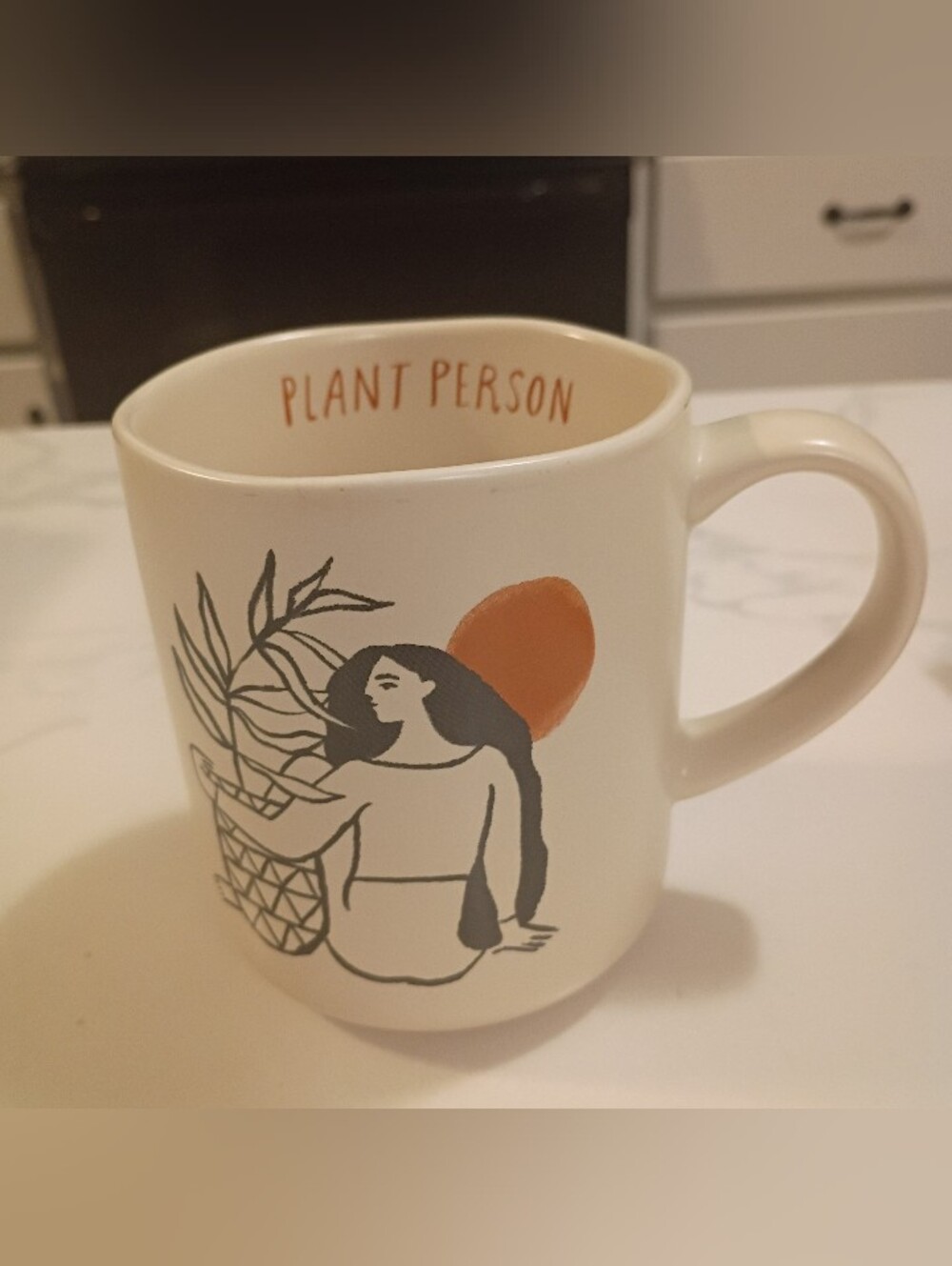 Opal House Stoneware Plant Person 16 oz Coffee Mug